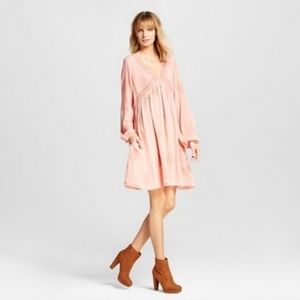 Knox Rose gauzy boho peasant embroidered dress
